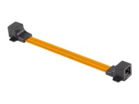Lanberg CAT 5e 17cm Netværkskobling Sort Orange