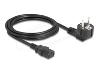 Delock Strømkabel 2m Sort