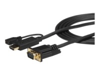 StarTech.com HDMI to VGA Cable - 3 ft / 1m - 1080p - 1920 x 1200 - Active HDMI Cable - Monitor Cable - Computer Cable (HD2VGAMM3) Videoadapterkabel 1m Sort