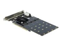 DeLOCK PCI Express x8/x16 Card > 4 x internal NVMe M.2 Key M Lagringskontrol