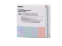 Cricut Pastel Sampler Skær væk-kortsæt Hvid Hviskende blå Silver matte holographic Tulipan Pudder-blå