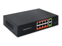 Qoltec Przelacznik sieciowy SWITCH Fast Ethernet PoE 8x RJ45 2x RJ45 Uplink 120W 10/100 Mb/s