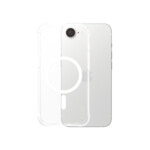 PanzerGlass CARE by Fashionable Case Samba Transparent w. White Qi Compatible iPhone 16e Beskyttelsescover Transparent