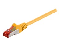 goobay CAT 6 SFTP, PiMF 0.25m Netværkskabel Yellow