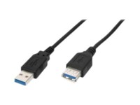 DIGITUS USB forlængerkabel 1.8m Sort