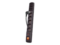acar S10 Strømstødsbeskytter 10-stik 10A Sort 1.5m