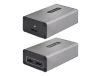 StarTech.com 2-Port USB 3.0 Extender over OM3 Multimode Fiber, LC/LC, 2x 5Gbps USB-A Hub, 350m (1150ft) Range, Durable USB Fiber Optic Extender, Incl. 2x 10G MMF SFP modules - Optical USB Extender (F35023-USB-EXTENDER) USB-forlængerkabel