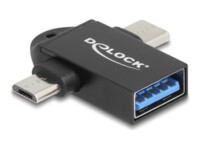 Delock USB-adapter Sort
