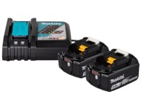 CHARGER AND BATTERY SET 2X5AH 18V