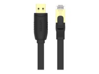 Unitek USB / serielkabel 1.8m Sort