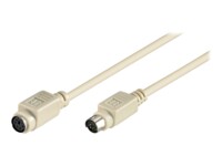 goobay Forlængerkabel tastatur / mus 2m Grå