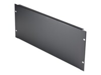 StarTech.com 4U Blank Panel for 19 inch Rack, Rack Mount Blanking Panel for Server/Network Racks & Cabinets, 4RU Rackmount Filler Panel/Spacer/Plates, Solid Panel, Cold-Rolled Steel, Black - 4U Blanking Panel (RKPNL4U) Stativsløringspanel Sort