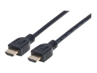 Manhattan HDMI han -> HDMI han 1 m Sort