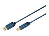 ClickTronic USB-kabel 3m Grå
