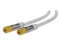 goobay Antennekabel Firelagsskjold 5m Hvid Hvid