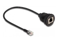 DeLOCK 30cm Netværkskabel Sort