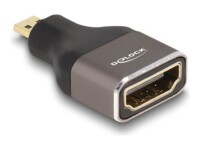 Delock HDMI-adapter med Ethernet Sort Grå
