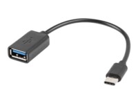 Lanberg USB-C adapter 15cm Sort