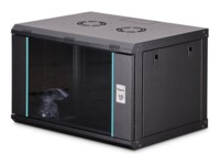 Szafa Digitus Szafa sieciowa wiszaca jednosekcyjna Dynamic 19' 7U, 600x450, drzwi szyba, czarny, niezmontowana, 60kg