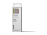 CricutÂ® Omni Permanent Metallic Markers 1.0 mm, Gold/Silver/Copper (3 ct) + Adapter