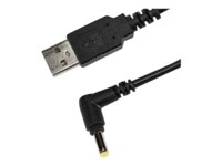 Socket USB to DC Plug Charging Cable USB opladeradapter 1.5m Sort