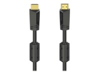 Hama HDMI han -> HDMI han 4096 x 2160 - 24 Hz 10 m Sort