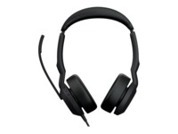 Jabra Evolve2 50 UC Stereo Kablet Høretelefoner Sort