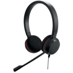 Jabra Evolve 20 UC stereo Kablet Høretelefoner Sort