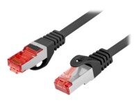 Lanberg PCF6-10CU CAT 6 Foldet uskærmet snoet par (F/UTP) 5m Patchkabel Sort