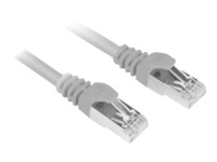 Sharkoon CAT 6 Kabel med afskærmning med folie og kobberfletning (SFTP 1.5m Patchkabel Grey