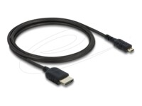 Delock HDMI-kabel 1m Sort