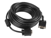 Lanberg 15 pin HD D-Sub (HD-15) han -> 15 pin HD D-Sub (HD-15) han 10 m Sort