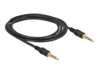 Delock Audiokabel 2m Sort