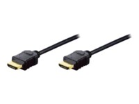ASSMANN HDMI-kabel med Ethernet 2m Sort