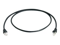Telegärtner DataVoice Office CAT 6a SFTP, PiMF 3m Patchkabel Sort RAL 9011
