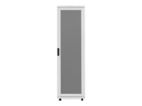 Intellinet Network Cabinet, Free Standing (Basic), 42U, Usable Depth 123 to 773mm/Width 503mm, Grey, Flatpack, Max 600kg, Server Rack, IP20 rated, 19', Steel, Single-Point Door Lock, One Lock Per Side Panel, Three Year Warranty Rack Grå