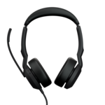 Jabra Evolve2 50 MS Stereo Kablet Høretelefoner Sort