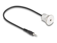 Delock Forlængerkabel til audio 30cm Sort Sølv