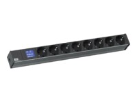 Bachmann BlueNet BN0500 Stikdåse 8-stik 16A Sort