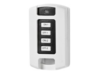 Nedis RF Smart Remote Fjernstyring 2 kontrolkanaler Nøglekædehul Sort Hvid