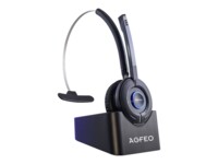 AGFEO DECT Headset IP Trådløs Høretelefoner Sort