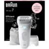 Braun Silk-épil 7 SE7-041 Epilator Grå Sølv Hvid