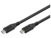 Goobay 74204 USB-C to USB-C 0,5m Sort