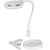 LED Magnifying Lamp with Base and Clamp, 6 W