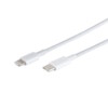 USB-C adapter cable, 8-Pin, PD, ABS, white, 2m