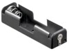 1x AA (Mignon) battery holder, Solder tail (U), black