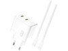 Dudao A28PCEU 45W GaN Charger + USB-C White