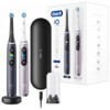 Oral-B Electric Toothbrush iO 9 Series Duo Rechargeable, For adults, Number of brush heads included 2, Black Onyx/Rose, Number of teeth brushing modes 7