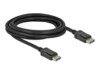 Delock DisplayPort kabel 3m Sort