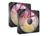 CORSAIR iCUE Link RX140 MAX RGB Starter Kit Fan 2-pack Sort 140 mm